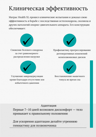 Ортопедический матрас Mr.Mattress Honnemed Health XL