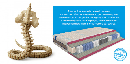 Ортопедический матрас Mr.Mattress Honnemed Leben