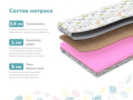Купить Детский матрас Dimax Лучик, х/б в Санкт-Петербурге 